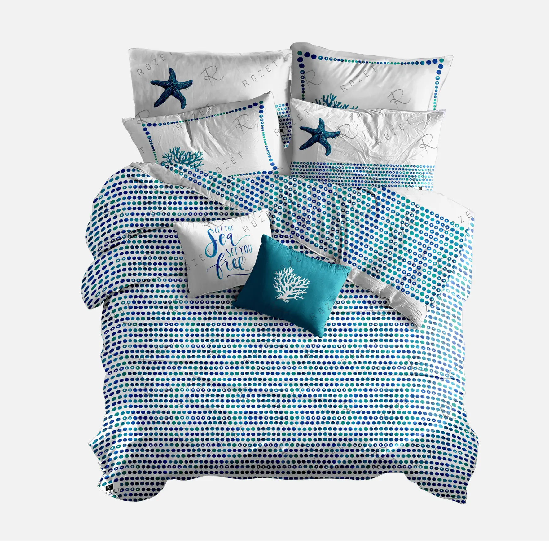روی B ست روتختی سه‌بعدی چاپ دیجیتال مدل RZ135